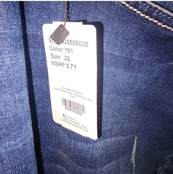 🍂🍁NWT Suzanne betro  jeans size 22 - Picture 3 of 5
